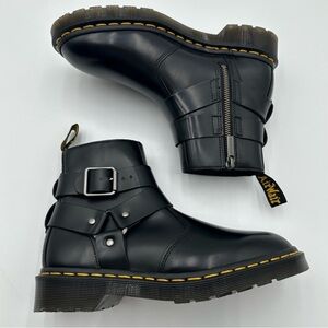 Dr. Martens Black Leather Buckle Boots